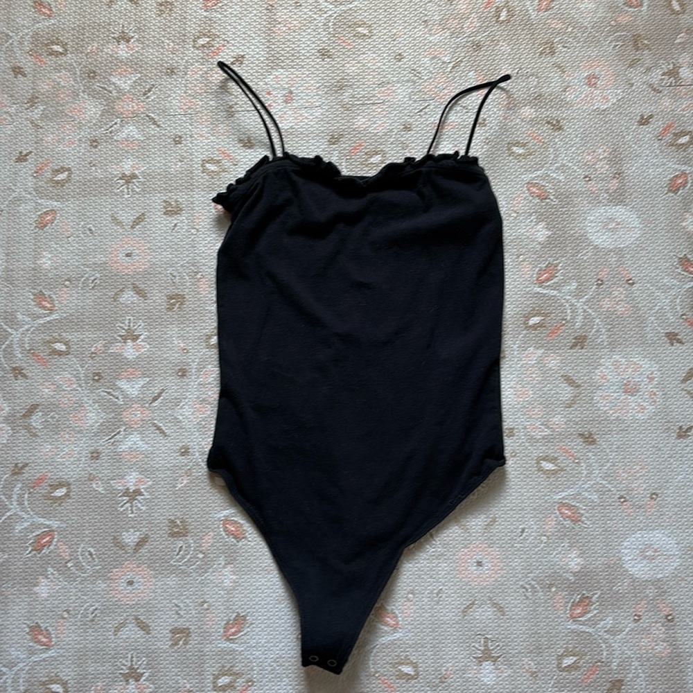 Abercrombie & Fitch Black Tank Bodysuit XS